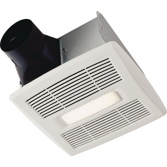 Broan Flex Series 110 CFM 1.0 Sones Bathroom Exhaust Fan with Light