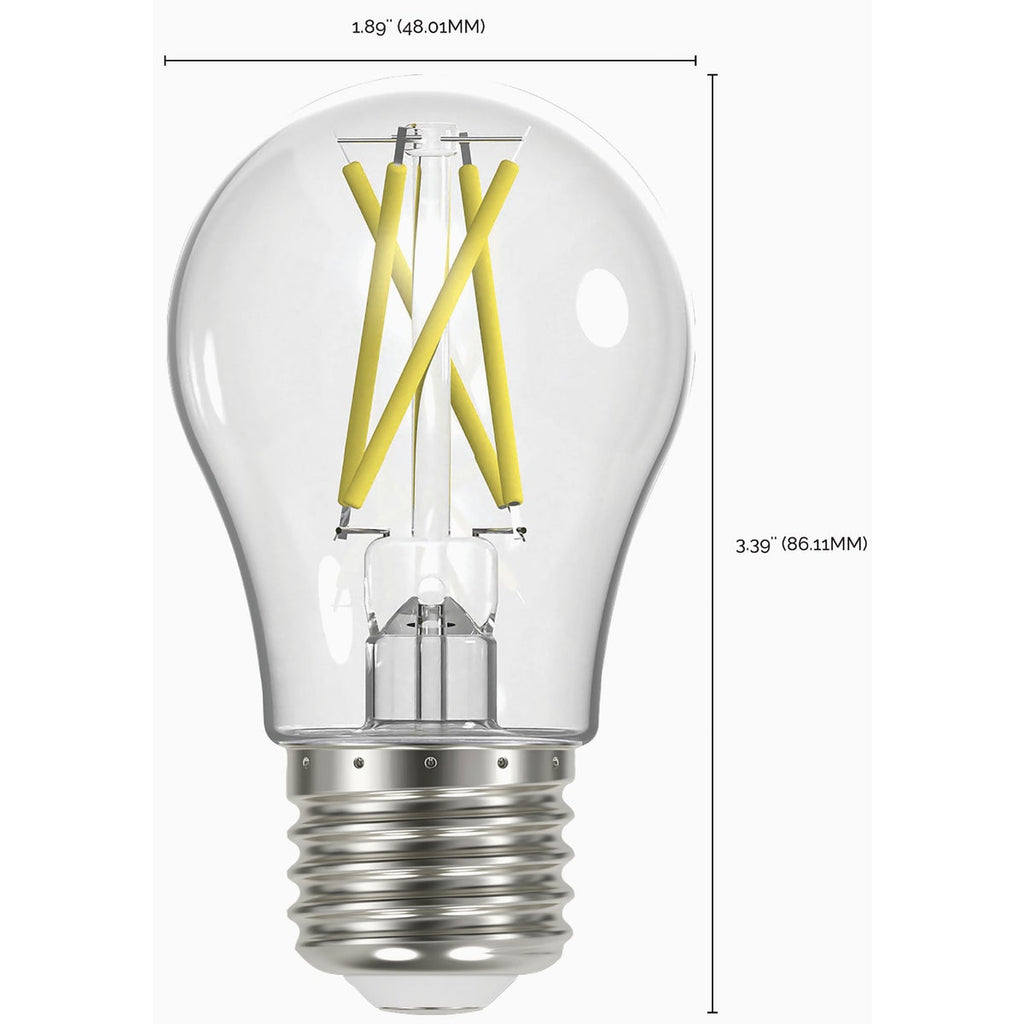 Satco 40W Equivalent Warm White A15 Medium Dimmable Traditional LED Light Bulb
