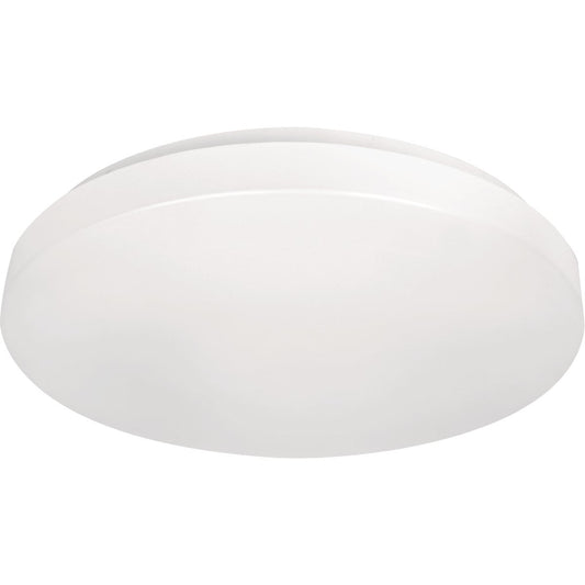 Satco Nuvo ColorQuick 14 In. White 1300-Lumen Color Temperature Selectable LED Flush Mount Light Fixture