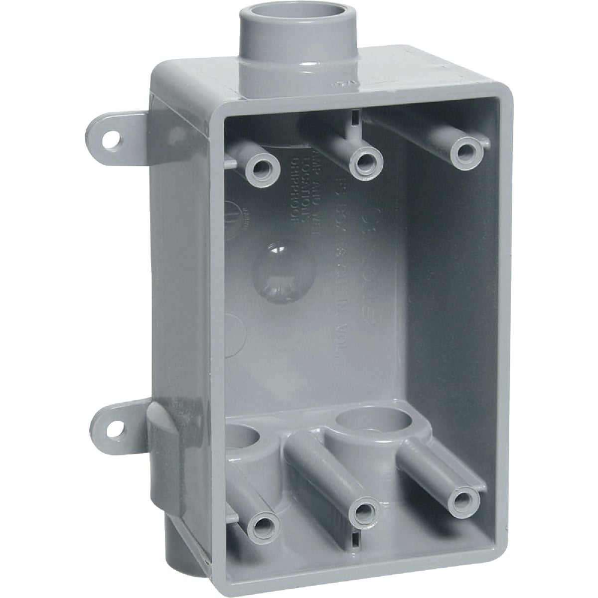 Carlon 1-Gang PVC Molded Rigid Non-Metallic Wall Box, 1/2 In. Outlet