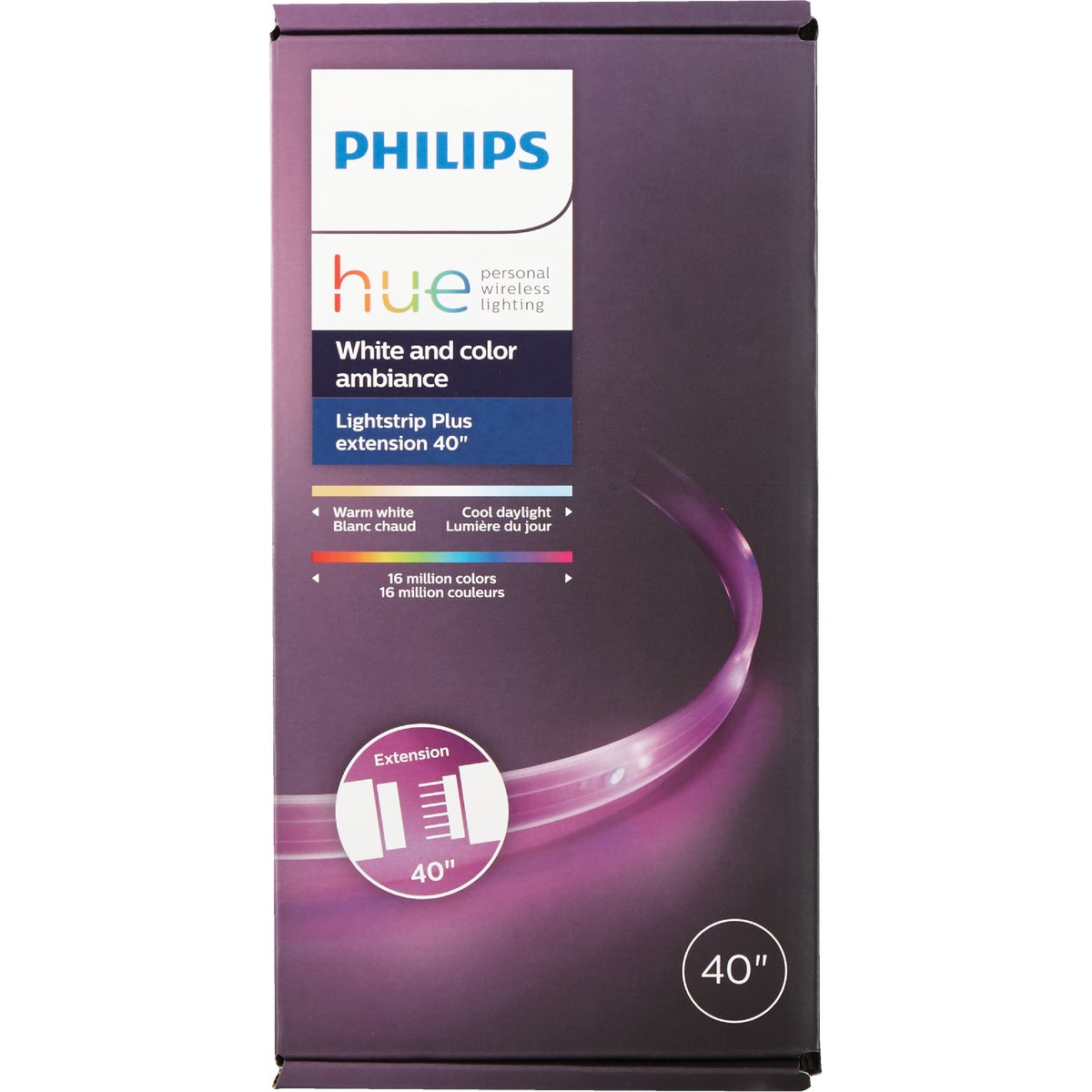 Philips Hue 40 In. Plug-In LED Lightstrip Plus Extension