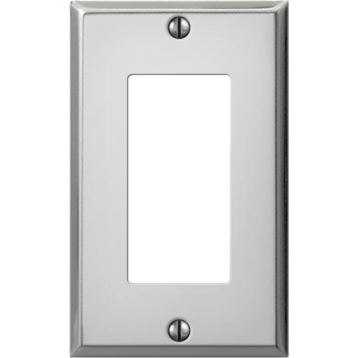 Amerelle PRO 1-Gang Stamped Steel Rocker Decorator Wall Plate, Polished Chrome