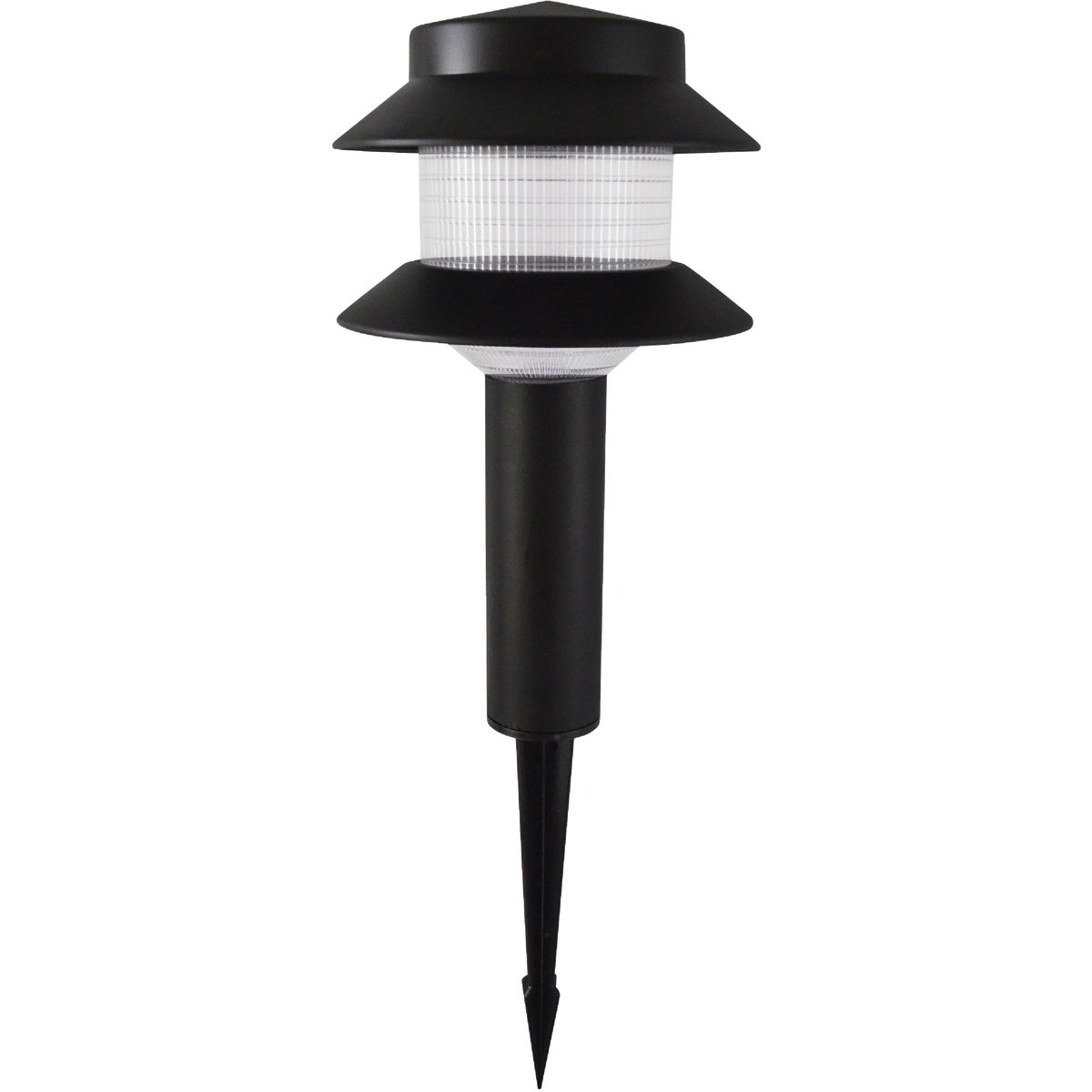 Stonepoint LED Lighting Black Plastic 1-Light Pagoda Path Light