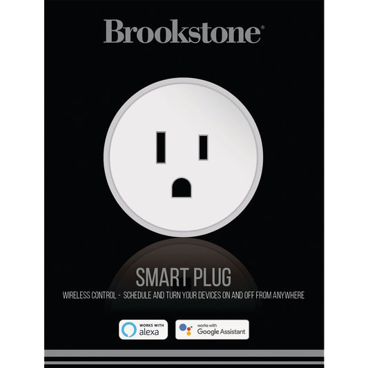 Brookstone 10A Single Smart Plug, White