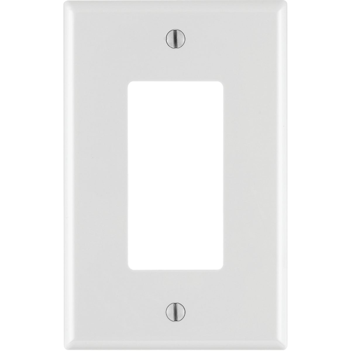 Leviton Decora 1-Gang Thermoplastic Nylon Mid-Way Rocker Wall Plate, White