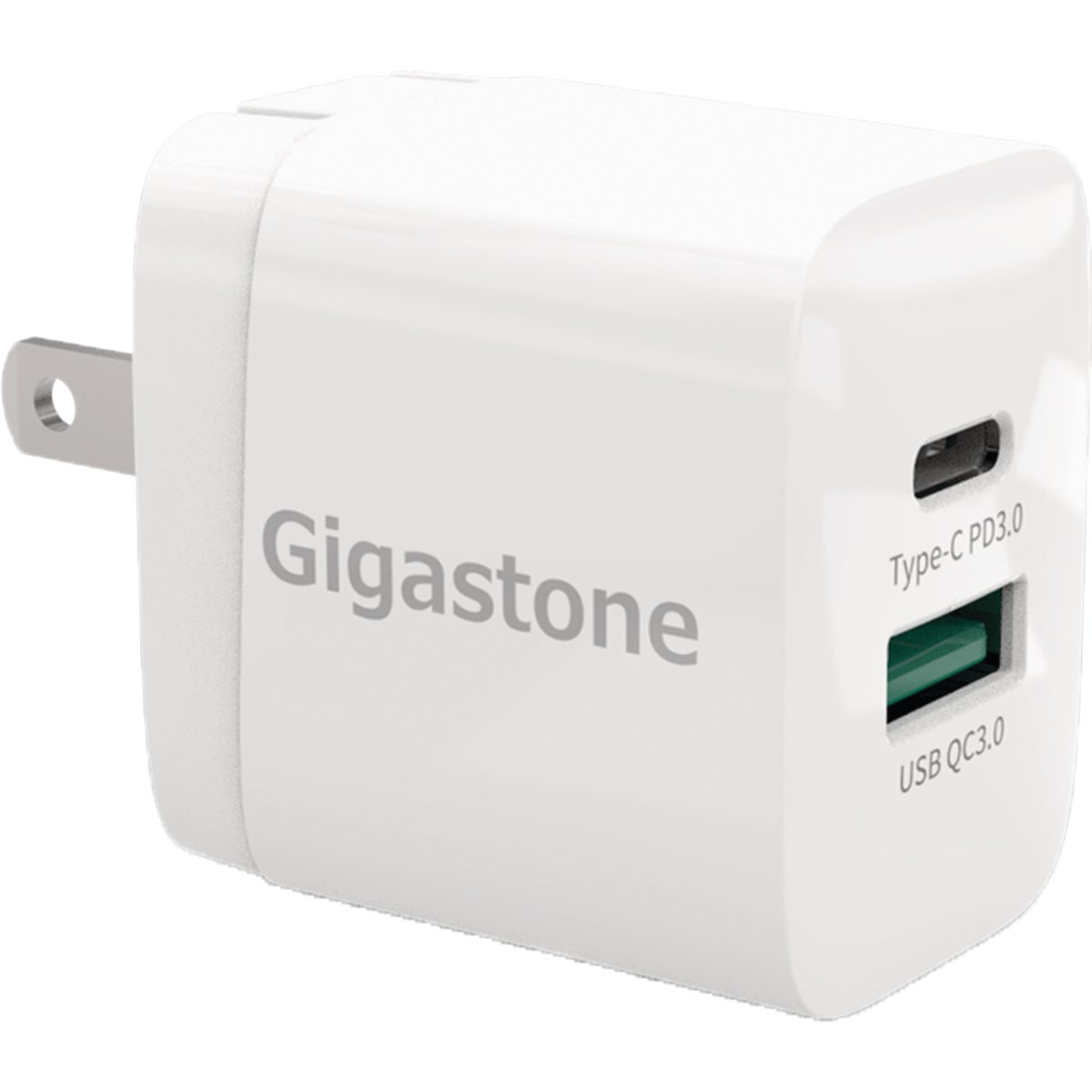 Gigastone PD3.0 & QC3.0 Dual-Port USB Adapter Wall Charger