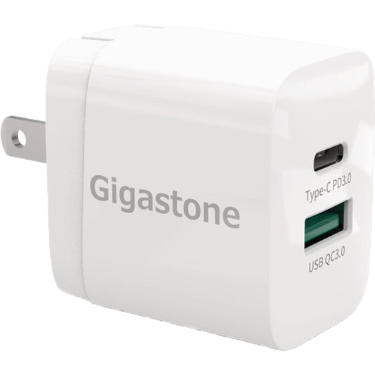 Gigastone PD3.0 & QC3.0 Dual-Port USB Adapter Wall Charger