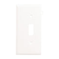 Leviton 1-Gang Plastic Sectional Toggle Switch Wall Plate End Panel, White