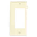 Leviton 1-Gang Plastic Sectional Rocker Decorator Wall Plate End Panel, Ivory