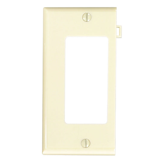 Leviton 1-Gang Plastic Sectional Rocker Decorator Wall Plate End Panel, Ivory