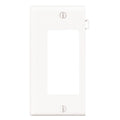 Leviton 1-Gang Plastic Sectional Rocker Decorator Wall Plate End Panel, White