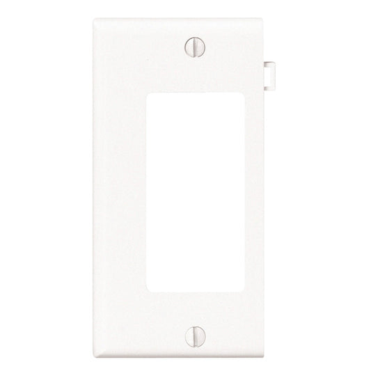 Leviton 1-Gang Plastic Sectional Rocker Decorator Wall Plate End Panel, White