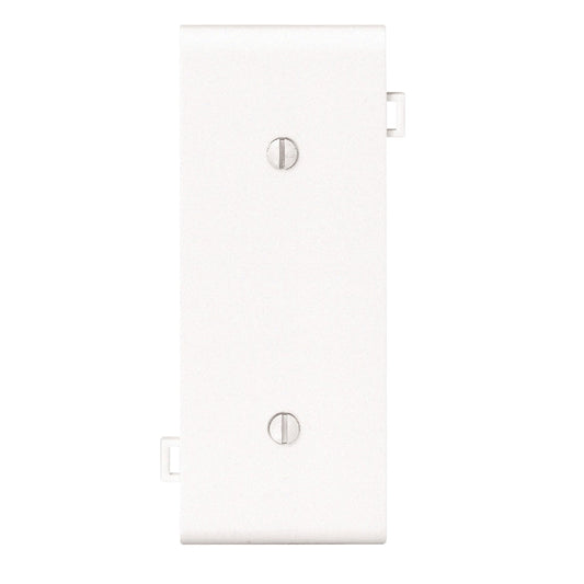 Leviton 1-Gang Standard Center Nylon Blank Wall Plate, White