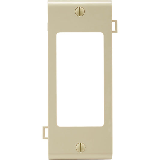 Leviton 1-Gang Plastic Sectional Rocker Decorator Wall Plate Center Panel, Ivory