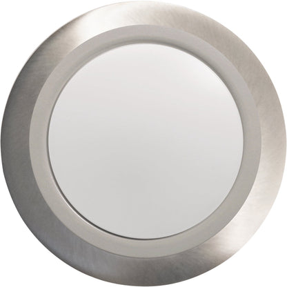 Satco Nuvo 7 In. 60W-Equivalent High-Lumen LED Disk Flush Mount Light Fixture Brushed Nickel