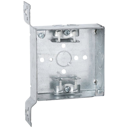 Raco Bracket Mount 4 In. x 4 In. Armored Cable Square Box