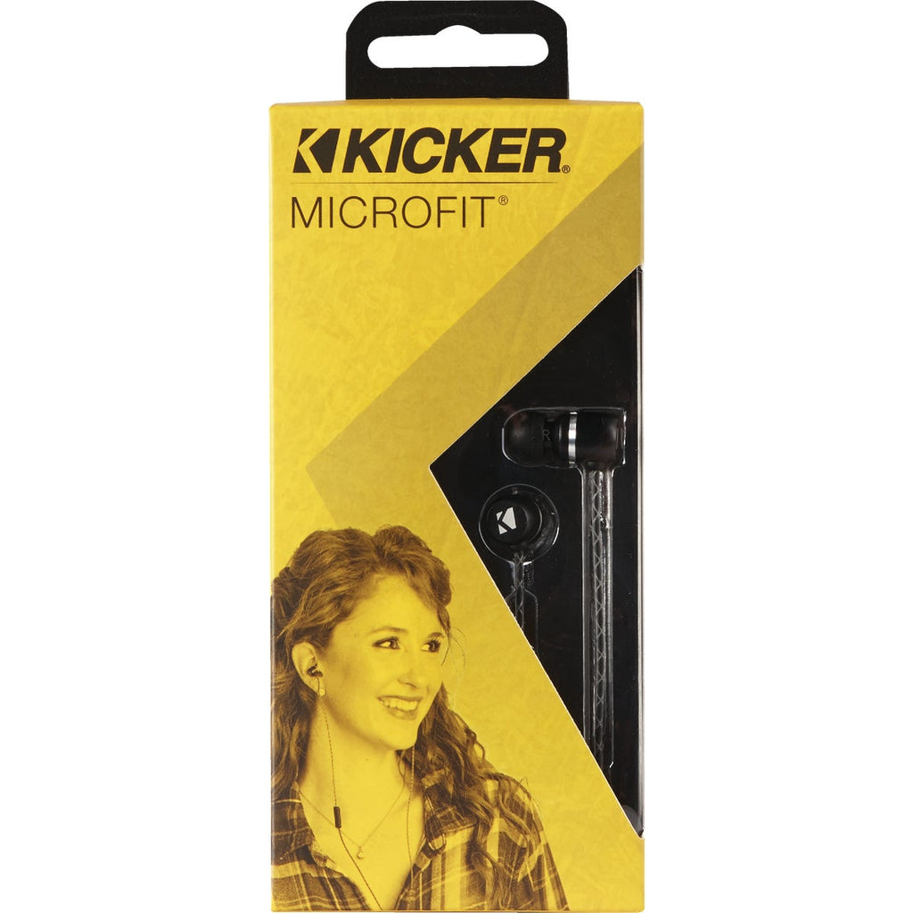 Kicker Microfit Black Earbuds