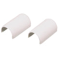 Wiremold CordMate White 9/16 In. W. x 7/16 In. D. PVC Connection Fitting (2-Pack)