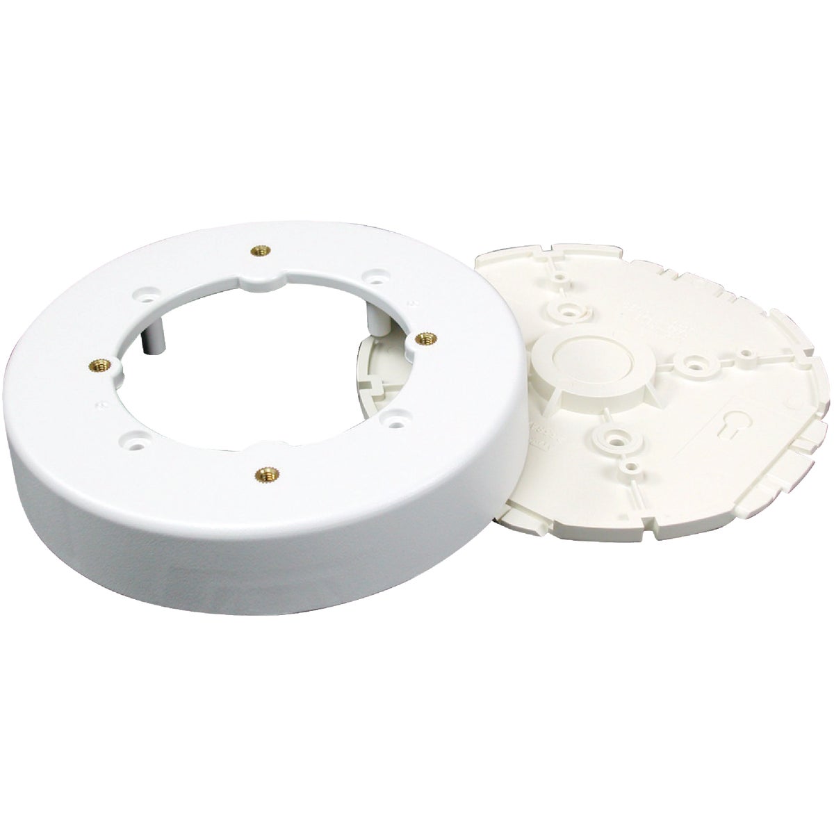 Wiremold White Round Fixture Box