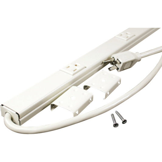 Wiremold CordMate 6-Outlet Ivory Power Strip with 6 Ft. Cord