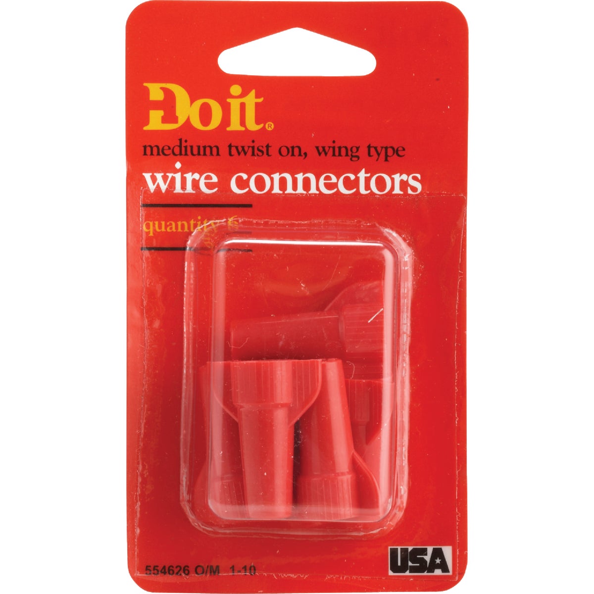 Do it Medium Red 22 AWG to 6 AWG Wing Wire Connector (6-Pack)