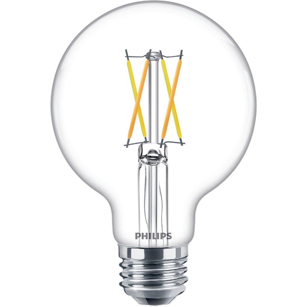 Philips Ultra Definition Warm Glow 25W Equivalent Soft White G25 Medium LED Decorative Light Bulb (2-Pack)