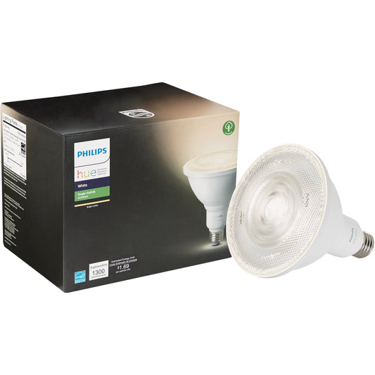 Philips Hue 65W Equivalent Bright White PAR38 Medium LED Floodlight Light Bulb