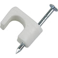 Gardner Bender 1/4 In. Polyethylene White UV Resistant Coaxial Staple (25-Count)