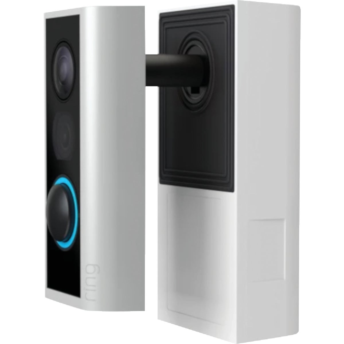 Ring Stain Nickel Wireless Peephole Doorbell Cam