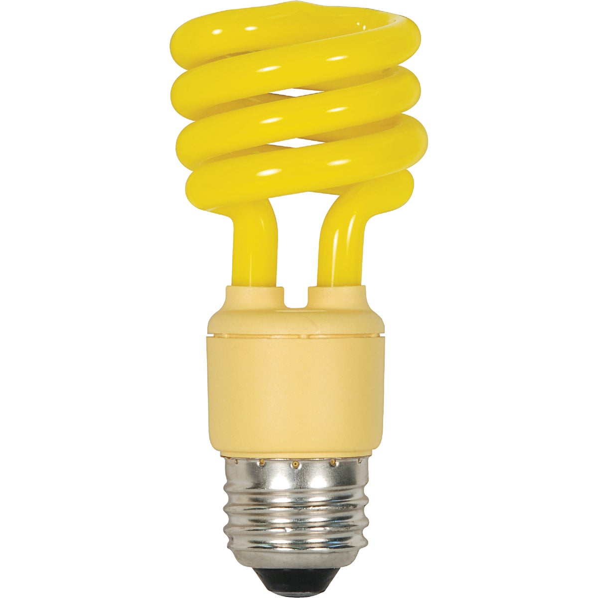 Satco 13W Yellow Medium Base T2 Bug Light CFL Light Bulb