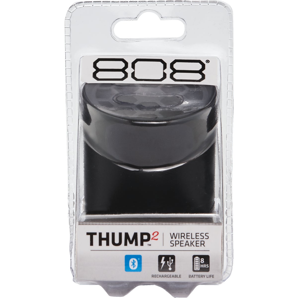 808 Thump2 Bluetooth Black Wireless Speaker