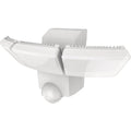 IQ America White Motion Sensing LED Solar Powered Security Light Fixture with USB, 2100-Lumen