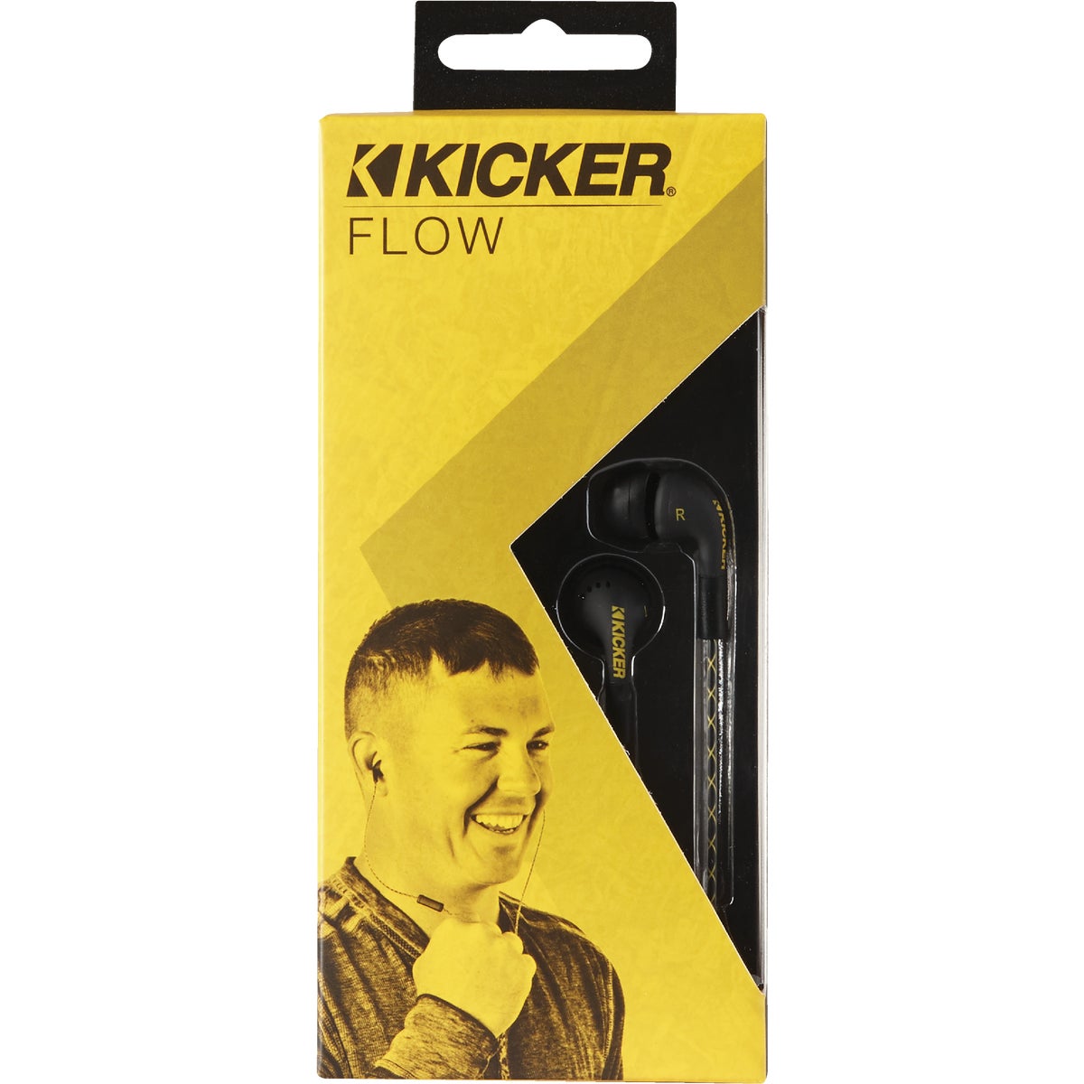 Kicker Flow Black Earbuds