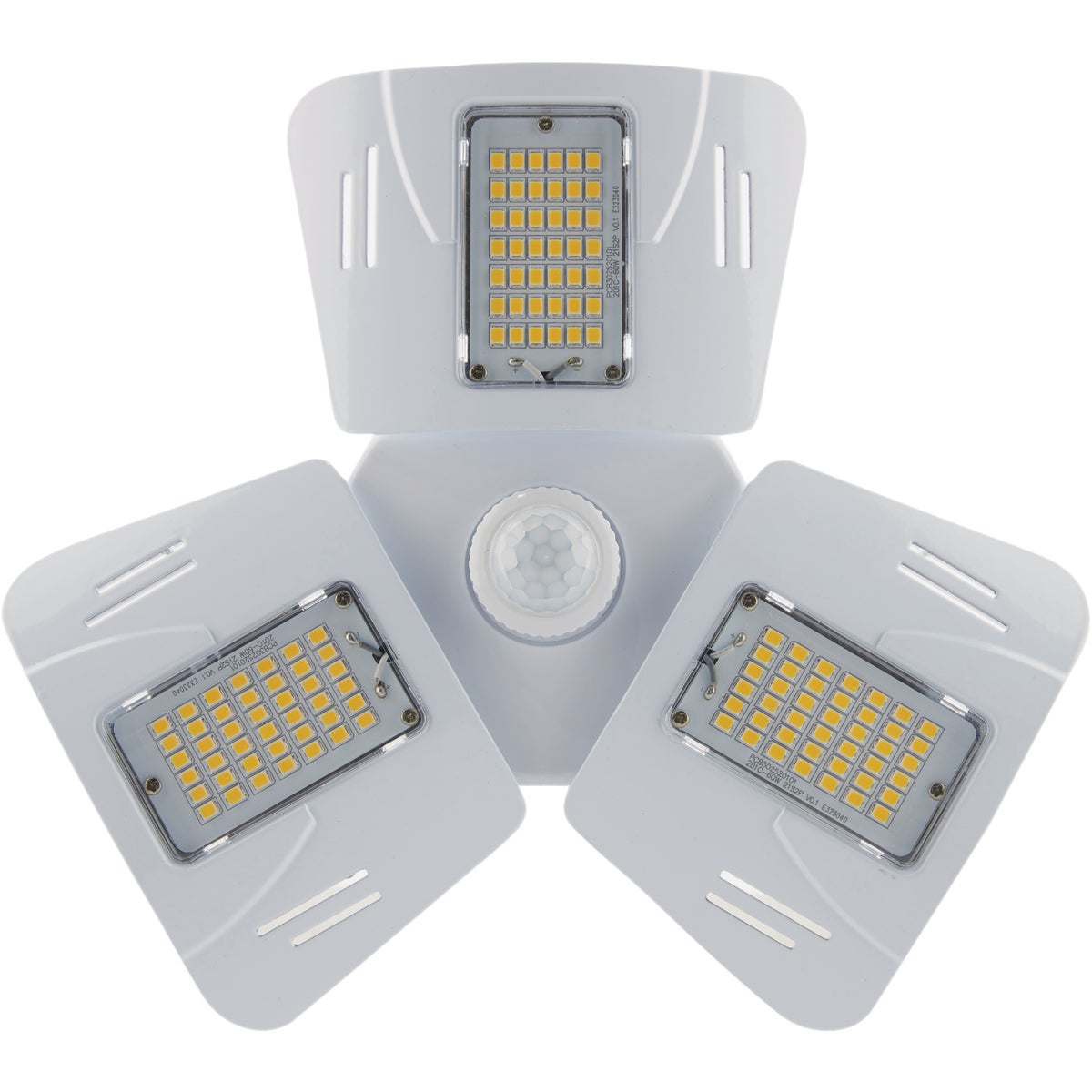 Satco Nuvo 60W Corn Cob Medium Base Multi-Beam LED High-Intensity Replacement Light Bulb with Motion Sensor
