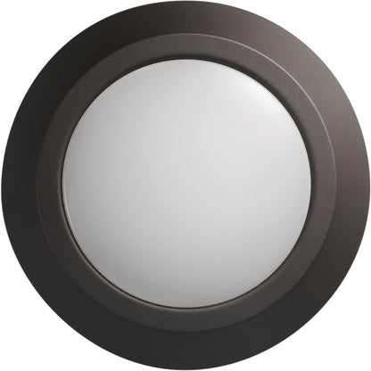 Satco Nuvo 7 In. 60W-Equivalent High-Lumen LED Disk Flush Mount Light Fixture Mahogany Bronze