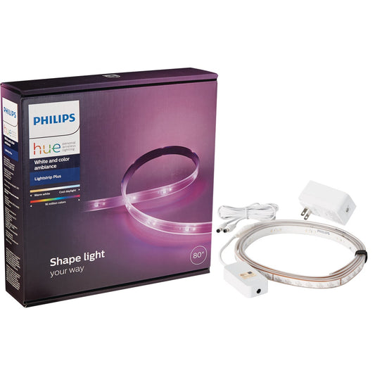 Philips Hue 80 In. Plug-In LED Lightstrip Plus Base