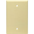 Leviton 1-Gang Midway Thermoset Blank Wall Plate, Ivory