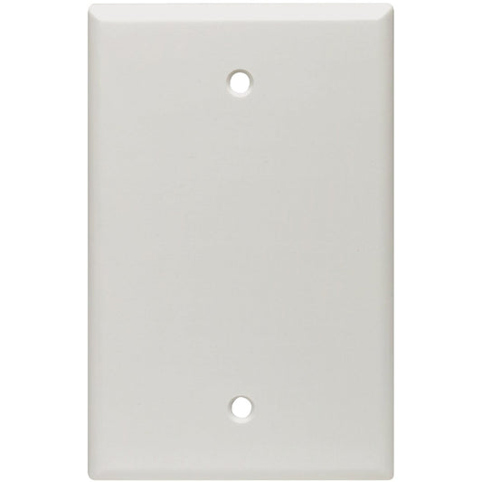 Leviton 1-Gang Midway Thermoset Blank Wall Plate, White