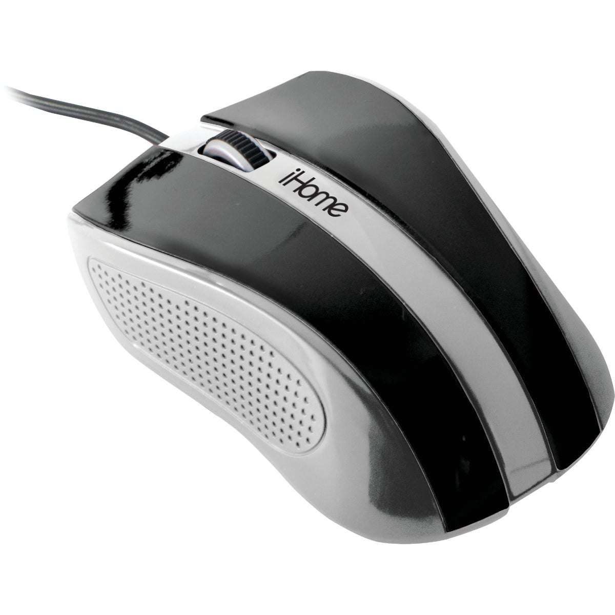 iHome Black Corded Precision Desktop 3-Button Mouse