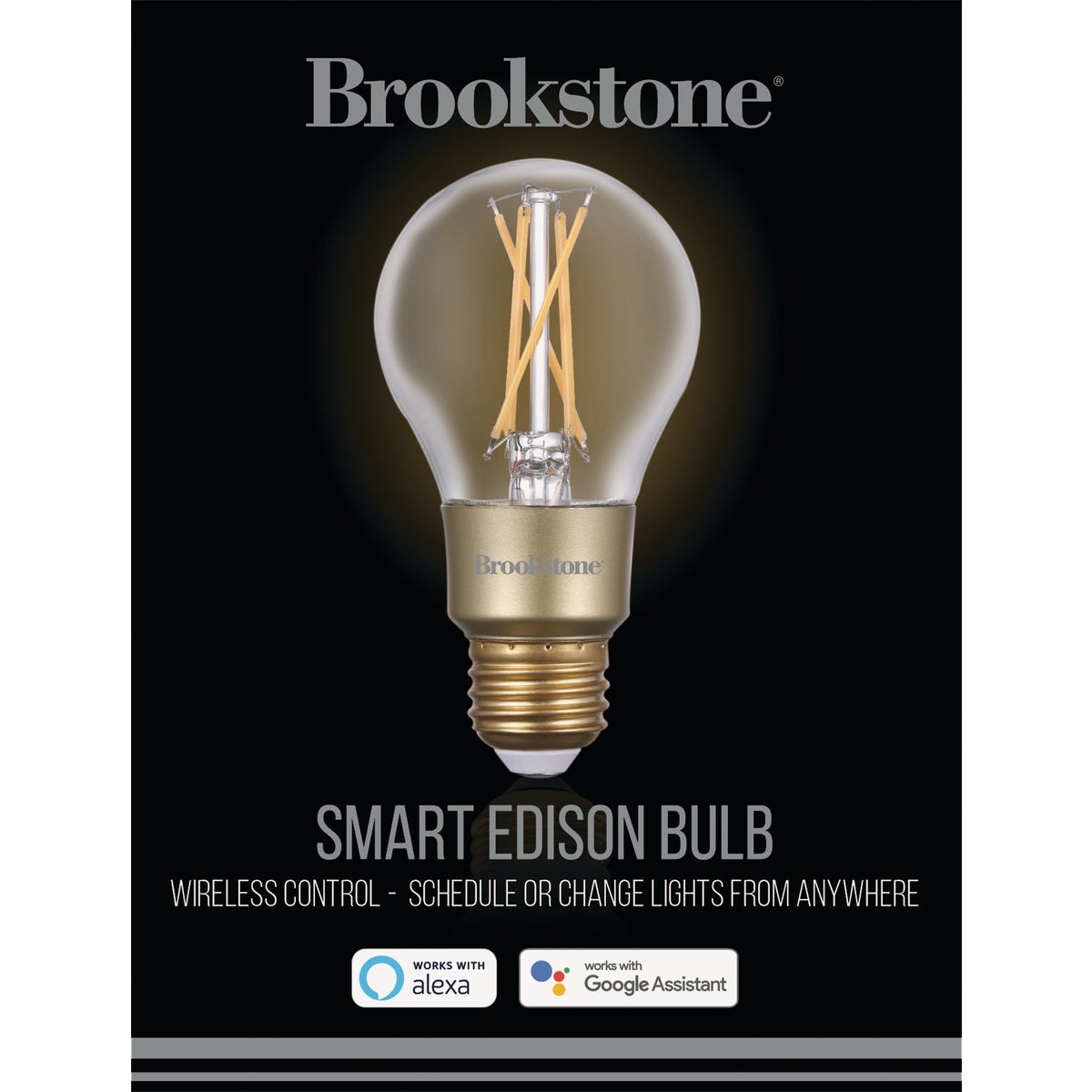 Brookstone 40W Equivalent Color Temperature Changing A19 Medium Dimmable LED Smart Light Bulb