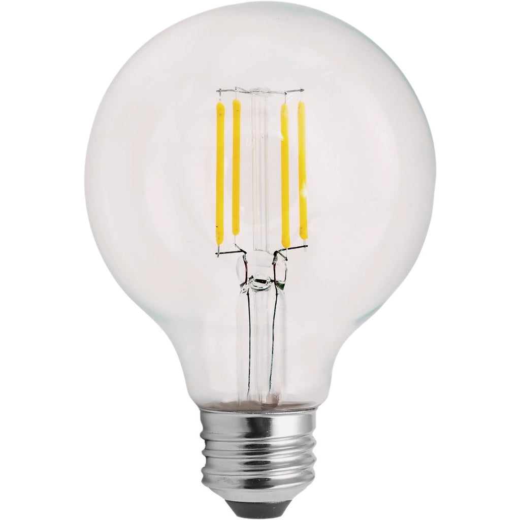 Satco Nuvo 40W Equivalent Warm White G25 Medium Clear LED Decorative Light Bulb (2-Pack)