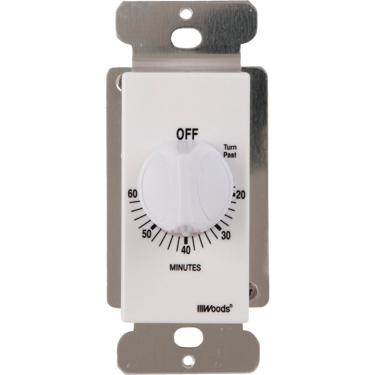 Woods 125V White Spring Wound Timer