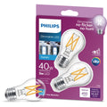 Philips 40W Equivalent Daylight A15 Medium Dimmable LED Light Bulb (2-Pack)