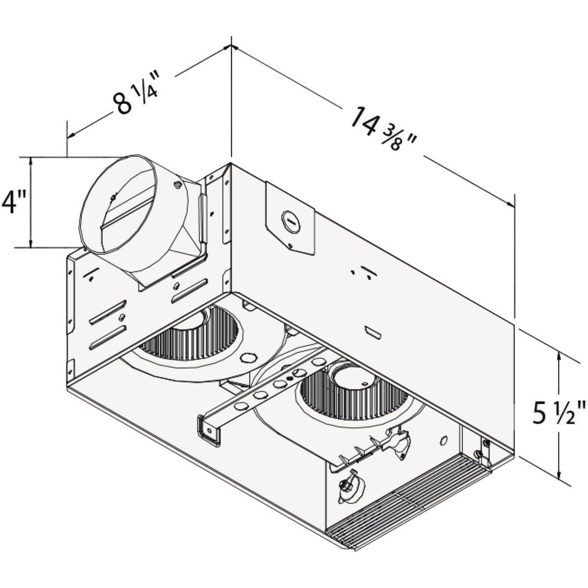 Delta BreezRadiance 80 CFM 1.5 Sones 120V Bath Exhaust Fan with Heater & Light