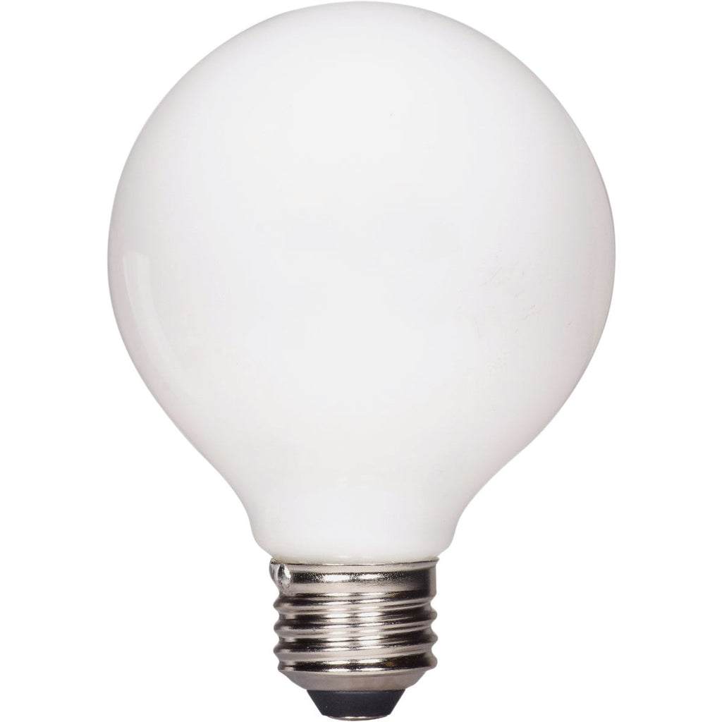 Satco Nuvo 60W Equivalent Warm White G25 Medium Frosted LED Decorative Light Bulb (2-Pack)