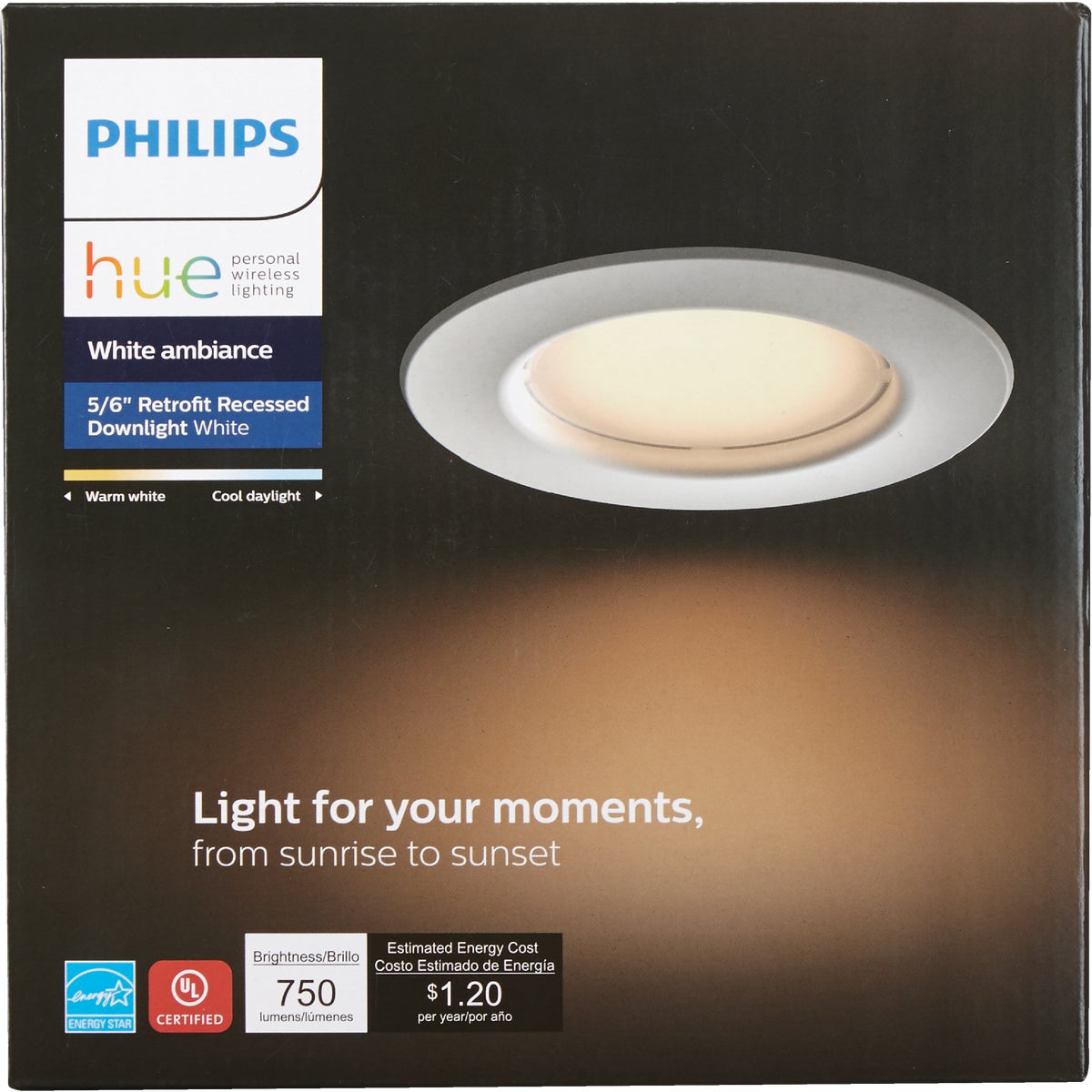 Philips Hue 5 In./6 In. Retrofit IC Rated White Downlight Recessed Kit