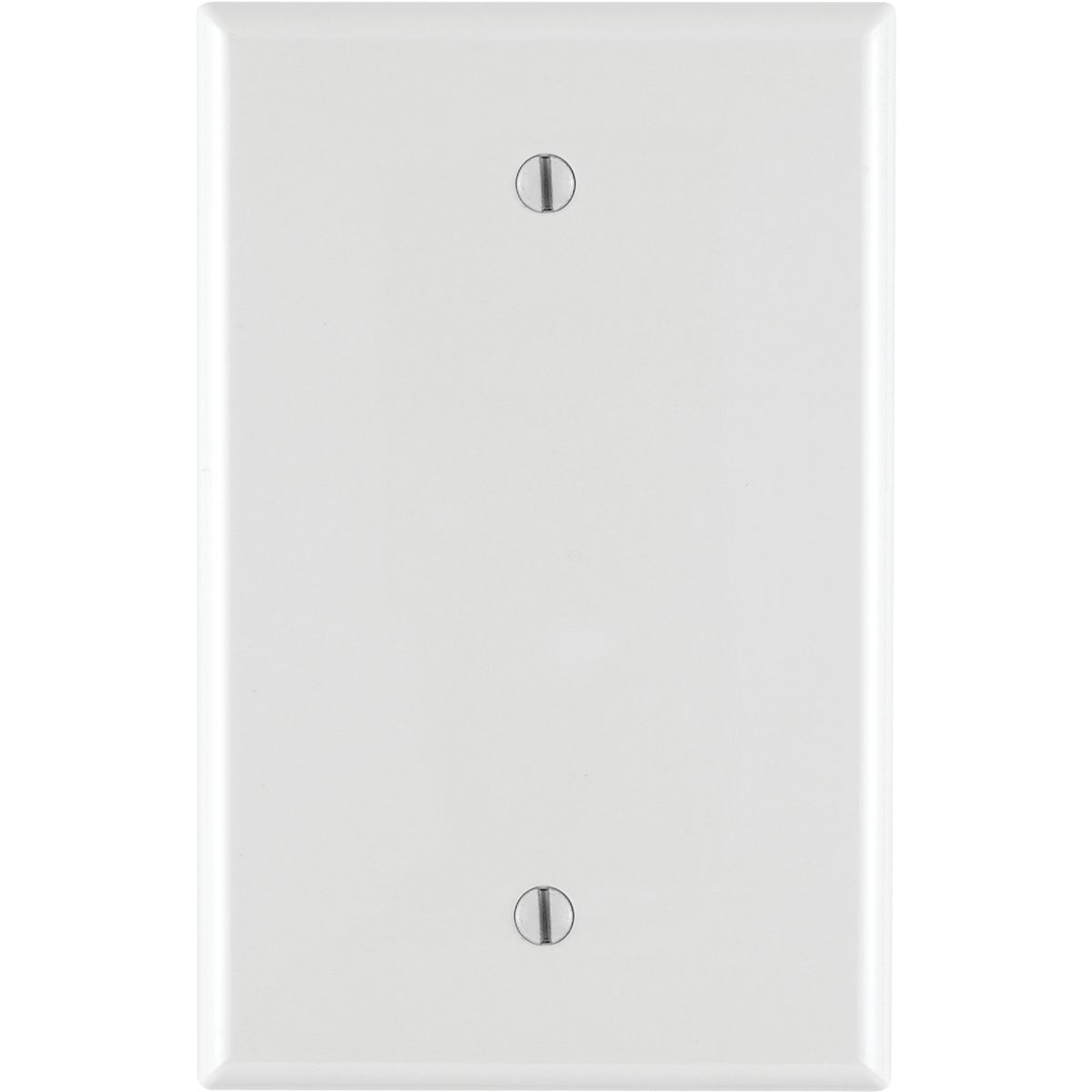 Leviton 1-Gang Mid-Way Thermoplastic Nylon Blank Wall Plate, White