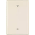 Leviton 1-Gang Mid-Way Thermoplastic Nylon Blank Wall Plate, Light Almond