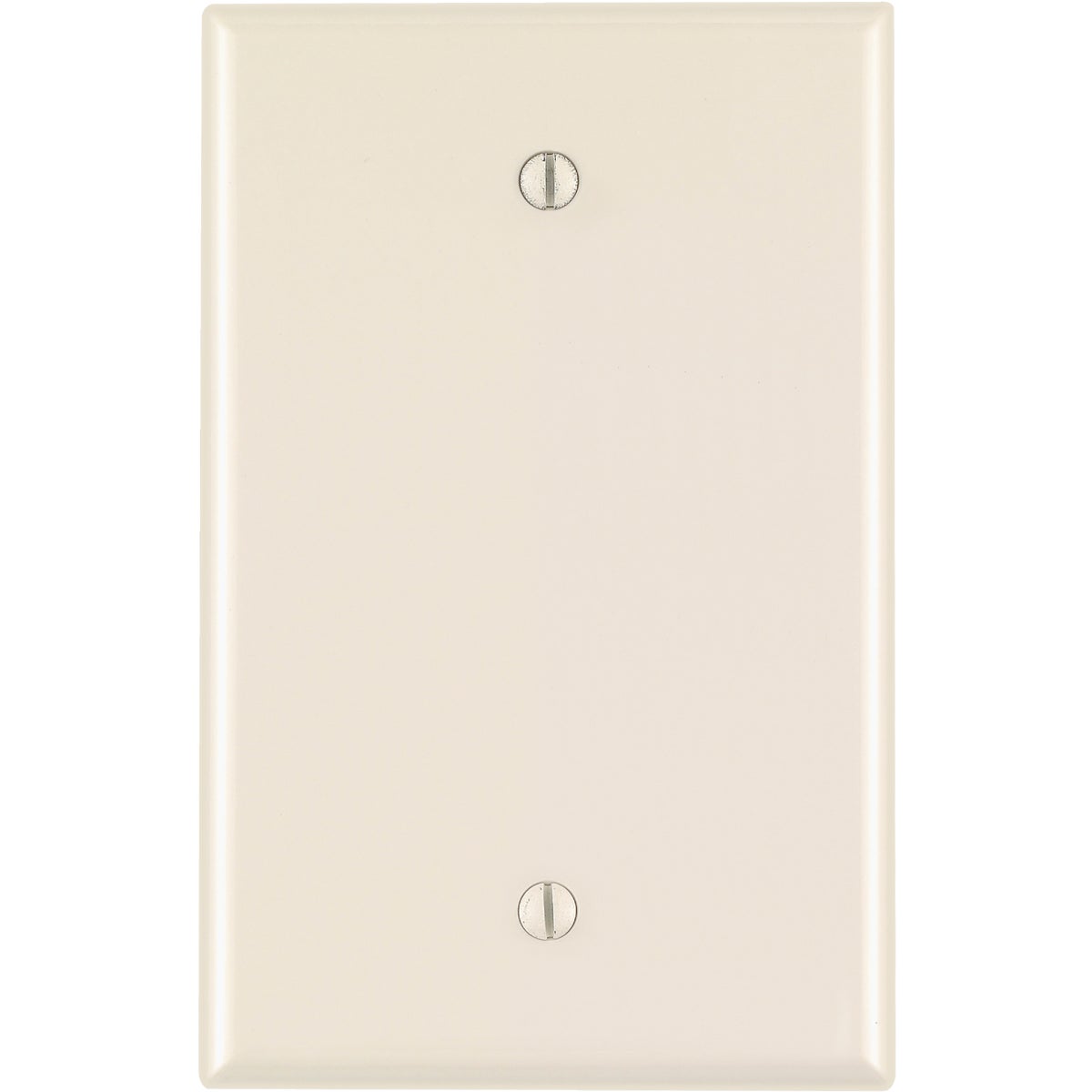 Leviton 1-Gang Mid-Way Thermoplastic Nylon Blank Wall Plate, Light Almond