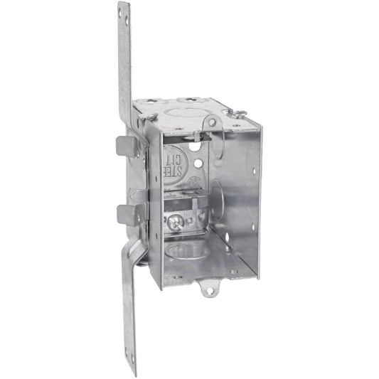 Steel City 1-Gang Steel Switch Box with CV Bracket